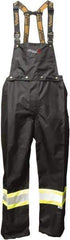 Viking - Size S, Black, Green, Silver, Rain, Flame Resistant/Retardant, Wind Resistant Bib Overall - No Pockets - Industrial Tool & Supply