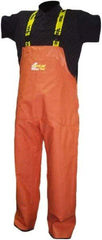Viking - Size M, Orange, Rain, Wind Resistant Bib Overall - No Pockets - Industrial Tool & Supply