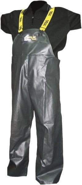 Viking - Size M, Green, Rain, Wind Resistant Bib Overall - No Pockets - Industrial Tool & Supply