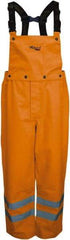 Viking - Size S, High Visibility Orange, Rain, Wind Resistant Bib Overall - No Pockets - Industrial Tool & Supply