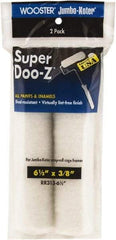 Wooster Brush - 3/8" Nap, 6-1/2" Wide Paint Mini Roller - Medium Texture, Woven - Industrial Tool & Supply