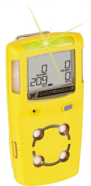 BW Technologies by Honeywell - Visual, Vibration & Audible Alarm, LCD Display, Multi-Gas Detector - Monitors LEL, Oxygen, Hydrogen Sulfide & Carbon Monoxide, -20 to 50°C Working Temp - Industrial Tool & Supply