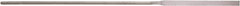 Value Collection - 5-1/2" Needle Precision Swiss Pattern Regular Pillar File - 9/64" Width Diam, Die Sinker's Handle - Industrial Tool & Supply