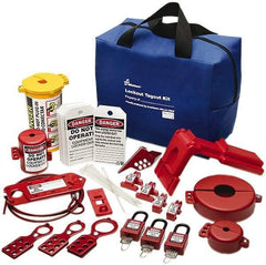 Ability One - 39 Piece Electrical & Valve Lockout Kit - Keyed Differently, Comes in Carrying Case - Industrial Tool & Supply