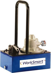 Value Collection - 10,000 psi Air-Hydraulic Pump & Jack - 1 Gal Oil Capacity, Dump Valve, Use with Single Acting Cylinders, Advance & Retract - Industrial Tool & Supply