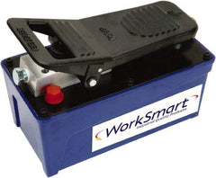 Value Collection - 10,000 psi Air-Hydraulic Pump & Jack - 91.5 Cu In Oil Capacity, Use with Single Acting Cylinders, Advance, Hold & Retract - Industrial Tool & Supply
