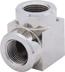 Value Collection - 3/8 Female NPTF Nickel Plated Steel Hydraulic Hose Female Elbow - 10,000 psi, 6 GPM - Industrial Tool & Supply