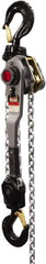 Jet - 12,000 Lb Lifting Capacity, 15' Lift Height, Lever with Overload Protection Hoist - Made from Chain, 64 Lb Avg Pull to Lift Rated Load - Industrial Tool & Supply