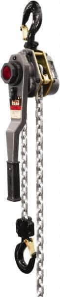 Jet - 6,000 Lb Lifting Capacity, 5' Lift Height, Lever with Overload Protection Hoist - Made from Chain - Industrial Tool & Supply