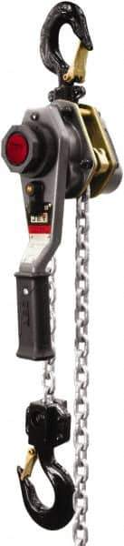 Jet - 3,000 Lb Lifting Capacity, 10' Lift Height, Lever with Overload Protection Hoist - Made from Chain - Industrial Tool & Supply