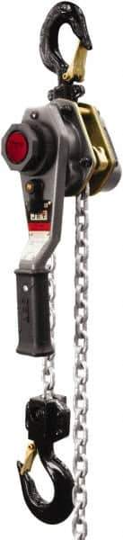 Jet - 3,000 Lb Lifting Capacity, 5' Lift Height, Lever with Overload Protection Hoist - Made from Chain - Industrial Tool & Supply