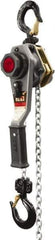 Jet - 2,000 Lb Lifting Capacity, 20' Lift Height, Lever with Overload Protection Hoist - Made from Chain - Industrial Tool & Supply