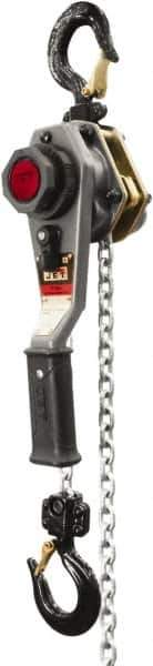 Jet - 2,000 Lb Lifting Capacity, 5' Lift Height, Lever with Overload Protection Hoist - Made from Chain - Industrial Tool & Supply