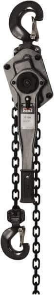 Jet - 6,000 Lb Lifting Capacity, 10' Lift Height, Lever Hoist - Made from Chain, 71 Lb Avg Pull to Lift Rated Load - Industrial Tool & Supply