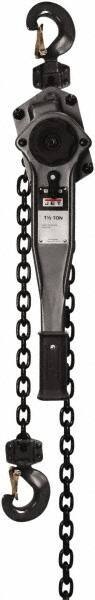 Jet - 3,000 Lb Lifting Capacity, 15' Lift Height, Lever Hoist - Made from Chain, 49 Lb Avg Pull to Lift Rated Load - Industrial Tool & Supply