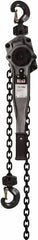 Jet - 3,000 Lb Lifting Capacity, 15' Lift Height, Lever Hoist - Made from Chain, 49 Lb Avg Pull to Lift Rated Load - Industrial Tool & Supply