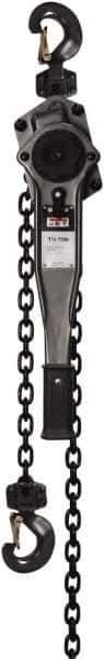 Jet - 3,000 Lb Lifting Capacity, 10' Lift Height, Lever Hoist - Made from Chain, 49 Lb Avg Pull to Lift Rated Load - Industrial Tool & Supply