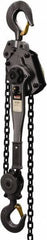Jet - 12,000 Lb Lifting Capacity, 20' Lift Height, Lever Hoist - Made from Chain, 77 Lb Avg Pull to Lift Rated Load - Industrial Tool & Supply