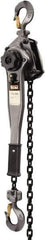 Jet - 3,000 Lb Lifting Capacity, 20' Lift Height, Lever Hoist - Made from Chain, 49 Lb Avg Pull to Lift Rated Load - Industrial Tool & Supply