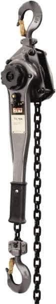 Jet - 3,000 Lb Lifting Capacity, 5' Lift Height, Lever Hoist - Made from Chain, 49 Lb Avg Pull to Lift Rated Load - Industrial Tool & Supply