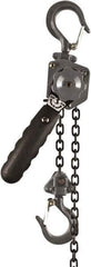 Jet - 1,000 Lb Lifting Capacity, 15' Lift Height, Puller Hoist - Made from Chain, 86 Lb Avg Pull to Lift Rated Load - Industrial Tool & Supply