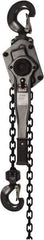 Jet - 6,000 Lb Lifting Capacity, 20' Lift Height, Lever Hoist - Made from Chain, 71 Lb Avg Pull to Lift Rated Load - Industrial Tool & Supply