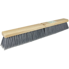 24″ Green Works Sweep, Fine Grey Fill with Rubberwood Block - Industrial Tool & Supply