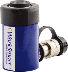 Value Collection - 15 Ton, 0.98" Stroke, 3.07 Cu In Oil Capacity, Portable Hydraulic Single Acting Cylinder - 3.14 Sq In Effective Area, 4.88" Lowered Ht., 5.86" Max Ht., 2" Cyl Bore Diam, 1.63" Plunger Rod Diam, 10,000 Max psi - Industrial Tool & Supply
