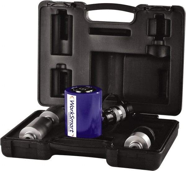 Value Collection - 10 Ton, 1.5" Stroke, 3.53 Cu In Oil Capacity, Portable Hydraulic Low Profile Kit Cylinder - 2.35 Sq In Effective Area, 3.48" Lowered Ht., 4.98" Max Ht., 1.73" Cyl Bore Diam, 1.5" Plunger Rod Diam - Industrial Tool & Supply