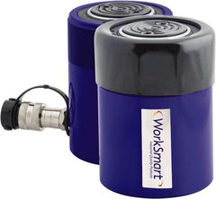 Value Collection - 55 Ton, 2.01" Stroke, 21.97 Cu In Oil Capacity, Portable Hydraulic Single Acting Cylinder - 10.98 Sq In Effective Area, 6.93" Lowered Ht., 8.94" Max Ht., 3.74" Cyl Bore Diam, 3.15" Plunger Rod Diam, 10,000 Max psi - Industrial Tool & Supply
