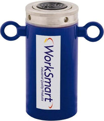 Value Collection - 55 Ton, 5.91" Stroke, 64.9 Cu In Oil Capacity, Portable Hydraulic Lock Nut Cylinder - 10.99 Sq In Effective Area, 10.4" Lowered Ht., 16.3" Max Ht., 3.7" Cyl Bore Diam, 10,000 Max psi - Industrial Tool & Supply