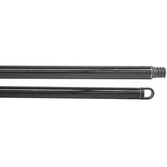 48″ Metal Handle, Threaded, 3/4″ Diameter, Black - Industrial Tool & Supply