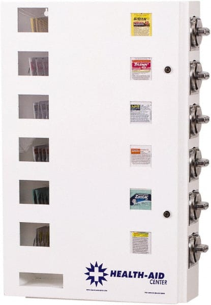 Synergy Management - Medical Vending Machines & Dispensers; Height (Inch): 29-1/2 ; Width (Inch): 20 ; Depth (Inch): 5-1/2 ; Number of Shelves: 6 ; Door Type: Manual Closing ; Shelf Type: Adjustable - Industrial Tool & Supply