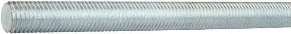 Made in USA - 2 - 4-1/2 12" OAL Fully Threaded Stud - Carbon Steel, Zinc-Plated Finish, Inch & Metric - Industrial Tool & Supply