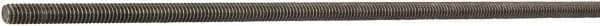 Made in USA - 7/16-14 UNC (Coarse), 10' Long, Medium Carbon Steel General Purpose Threaded Rod - Uncoated, Right Hand Thread - Industrial Tool & Supply