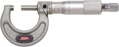 SPI - 11 to 12" Range, 0.0001" Graduation, Mechanical Outside Micrometer - Ratchet Stop Thimble, 6.62" Throat Depth, Accurate to 0.0003" - Industrial Tool & Supply