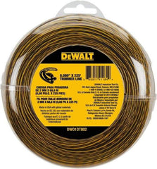 DeWALT - 0.08" Diam, 225' Long String Trimmer Replacment Line - For DCST920B, DCST920P1, DCST970X1, DCST990B, DCST990H1, DCST990M1 - Industrial Tool & Supply