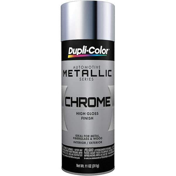 Dupli-Color - Automotive Chrome Instant Enamel Spray - 11 oz Aerosol Can - Industrial Tool & Supply