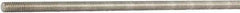 Made in USA - 1/4-20 UNC (Coarse), 6' Long, Aluminum General Purpose Threaded Rod - Uncoated, Right Hand Thread - Industrial Tool & Supply