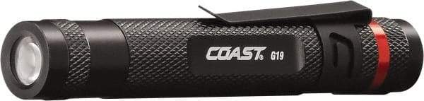 Coast Cutlery - White LED Bulb, 15 Lumens, Industrial/Tactical Flashlight - Black Aluminum Body, 1 AAA Battery Included - Industrial Tool & Supply