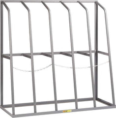 Little Giant - 5 Bay, 1,500 Lb per Bay Capacity, Gray Bar Rack - 60" Wide x 60" High x 24" Deep, Steel - Industrial Tool & Supply