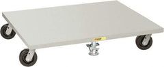 Little Giant - 3,600 Lb Capacity Steel Pallet Dolly - 48" Long x 48" Wide, 6" Phenolic Wheels - Industrial Tool & Supply