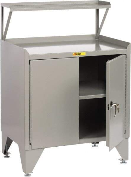 Little Giant - Receiving Station - 36 Inch Wide x 24 Inch Deep x 54-1/2 Inch High, Gray - Industrial Tool & Supply