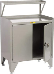 Little Giant - Receiving Station - 36 Inch Wide x 24 Inch Deep x 54-1/2 Inch High, Gray - Industrial Tool & Supply