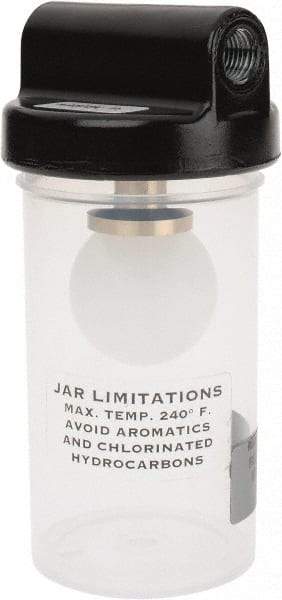 Gast - 1/4 NPT 8 oz Air Compressor Vacuum Trap - Use with Gast Vacuum Pumps - Industrial Tool & Supply