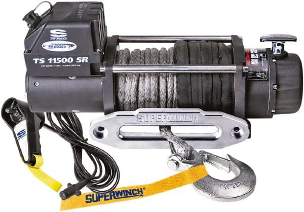 Superwinch - 11,500 Lb Capacity, 80' Cable Length, Automotive Heavy-Duty Recovery Winch - Industrial Tool & Supply