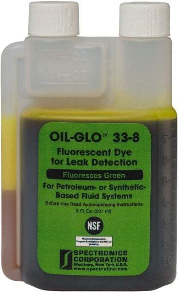 Spectroline - 8 oz Bottle Automotive Leak Detection Dye - For Leak Detection - Industrial Tool & Supply