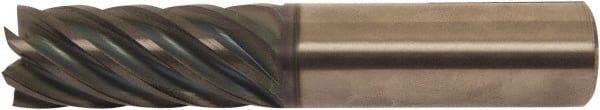 Accupro - 1/4" Diam 7 Flute Solid Carbide 0.06" Corner Radius End Mill - Industrial Tool & Supply