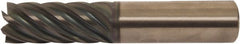 Accupro - 1/4" Diam 7 Flute Solid Carbide 0.02" Corner Radius End Mill - Industrial Tool & Supply