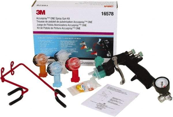 3M - Pressure Feed Paint Spray Gun - 20 Min psi - Industrial Tool & Supply
